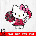 Ohio State Buckeyes Hello Kitty Cheerleader 12 Svg Eps Dxf Png File, Digital Download, Instant Download