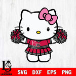 Ohio State Buckeyes Hello Kitty Cheerleader 9 Svg Eps Dxf Png File, Digital Download, Instant Download