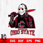 Ohio State Buckeyes Jason Voorhees Horror Halloween Svg Eps Dxf Png File, NCAA svg, Digital Download, Instant Download