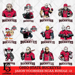 Ohio State Buckeyes Jason Voorhees NCAA Bundle 12 SVG Svg Eps Dxf Png File, Digital Download