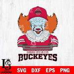 Ohio State Buckeyes Pennywise Horror Sport 2 Svg Eps Dxf Png File, Digital Download