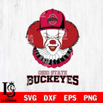 Ohio State Buckeyes Pennywise Horror Sport 4 Svg Eps Dxf Png File, Digital Download