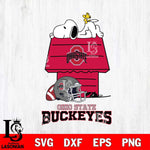 Ohio State Buckeyes Snoopy Chill Football SVG DXF EPS PNG FILE,Snoopy File Cut, NCAA Digital Download,Instant Download,Christmas Silhouette