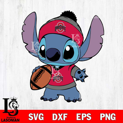 Ohio State Buckeyes Stitch Svg Eps Dxf Png File, NCAA svg, Digital Download, Instant Download
