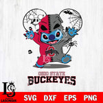 Ohio State Buckeyes Stitch Horror Halloween 2 Svg Eps Dxf Png File, Digital Download, Instant Download