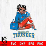 Oklahoma City Thunder Awesome Black Fan Girl Betty Boop