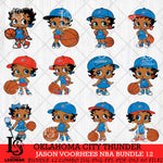 Oklahoma City Thunder Betty Boop NBA Bundle 12 SVG Svg Eps Dxf Png File,Bundle NBA svg, Digital Download, Instant Download