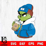 Oklahoma City Thunder Boujee Grinch 6 Svg Eps Dxf Png File, Digital Download, Instant Download