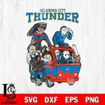 Oklahoma City Thunder Jason Voorhees Horror 10 Svg Eps Dxf Png File, NBA svg, Digital Download, Instant Download