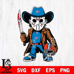 Oklahoma City Thunder Jason Voorhees Horror Svg Eps Dxf Png File, NBA svg, Digital Download, Instant Download