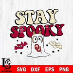 Oklahoma Sooners Bluey Halloween Stay Spooky Svg Eps Dxf Png File, Digital Download, Instant Download