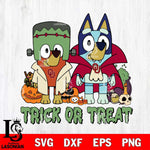 Oklahoma Sooners Bluey Halloween Trick or Treat Svg Eps Dxf Png File, Digital Download, Instant Download