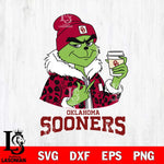 Oklahoma Sooners Boujee Grinch Leopard Christmas Cut Files Cricut, Svg Dxf Eps Png file, Digital download , Silhouette