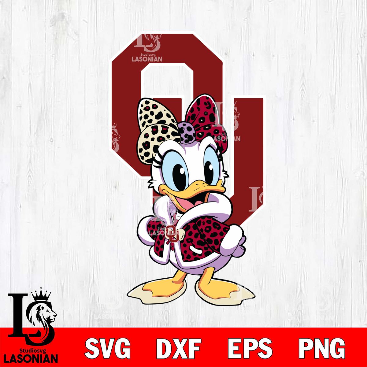Fancy Ok Oklahoma Sooners Fancy Daisy Duck Disney – lasoniansvg