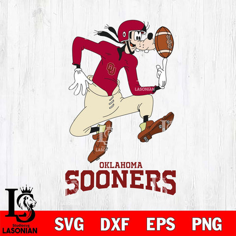 Oklahoma Sooners Goofy Circus Football SVG DXF EPS PNG FILE,NCAA svg ,Football Digital Download,Instant Download, Silhouette