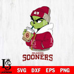 Oklahoma Sooners Grinch Bougie Christmas Cut Files Cricut, Svg Dxf Eps Png file, Digital download , Silhouette