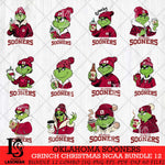 Oklahoma Sooners Grinch Christmas NCAA Bundle 12 Svg Eps Dxf Png File,Cricut files, Digital Download, Instant Download