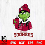 Oklahoma Sooners Grinch Football Christmas Cut Files Cricut, Svg Dxf Eps Png file, Digital download , Silhouette