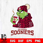Oklahoma Sooners Grinch Leopard Christmas Cut Files Cricut, Svg Dxf Eps Png file, Digital download , Silhouette