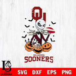 Oklahoma Sooners Jack Skellington 2 halloween Svg Eps Dxf Png File, NCAA svg, Digital Download, Instant Download