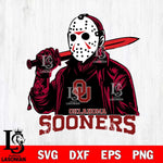 Oklahoma Sooners Jason Voorhees Horror 12 Svg Eps Dxf Png File, NCAA svg, Digital Download, Instant Download