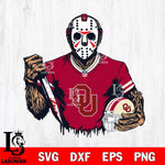 Oklahoma Sooners Jason Voorhees Horror 5 Svg Eps Dxf Png File, NCAA svg, Digital Download, Instant Download
