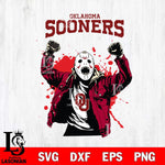 Oklahoma Sooners Jason Voorhees Horror Halloween 3 Svg Eps Dxf Png File, NCAA svg, Digital Download, Instant Download