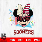 Oklahoma Sooners Minnie Mouse Love Sport SVG DXF EPS PNG FILE, NCAA File Cut,Digital Download,Instant Download