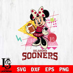 Oklahoma Sooners Minnie Mouse Sport SVG DXF EPS PNG FILE, NCAA File Cut,Digital Download,Instant Download
