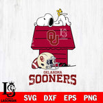 Oklahoma Sooners Snoopy Chill Football SVG DXF EPS PNG FILE,Snoopy File Cut, NCAA Digital Download,Instant Download,Christmas Silhouette