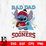 Oklahoma Sooners Stitch Rad Dad SVG DXF EPS PNG FILE, NCAA File Cut,Digital Download,Instant Download