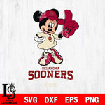 Oklahoma Sooners #1 Fan Minnie Mouse Svg Eps Dxf Png File, Digital Download, Instant Download