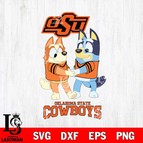 Oklahoma State Cowboys Bluey Chilli Dance Svg Eps Dxf Png File, Digital Download, Instant Download