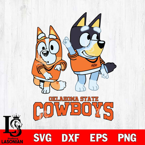 Oklahoma State Cowboys Bluey Chilli Mode Dance Svg Eps Dxf Png File, Digital Download, Instant Download