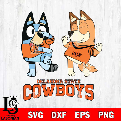 Oklahoma State Cowboys Bluey Chilli Sport Svg Eps Dxf Png File, Digital Download, Instant Download