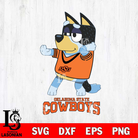 Oklahoma State Cowboys Bluey Dad Dance Svg Eps Dxf Png File, Digital Download, Instant Download