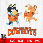 Oklahoma State Cowboys Bluey Dance Svg Eps Dxf Png File, Digital Download, Instant Download