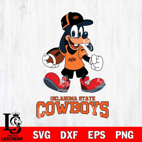 Oklahoma State Cowboys Goofy Football Player SVG DXF EPS PNG FILE,NCAA svg ,Football Digital Download,Instant Download, Silhouette