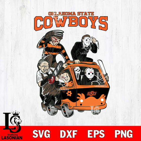Oklahoma State Cowboys Jason Voorhees Horror 10 Svg Eps Dxf Png File, NCAA svg, Digital Download, Instant Download