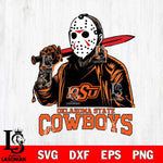 Oklahoma State Cowboys Jason Voorhees Horror Halloween Svg Eps Dxf Png File, NCAA svg, Digital Download, Instant Download
