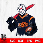Oklahoma State Cowboys Jason Voorhees Horror Halloween 2 Svg Eps Dxf Png File, NCAA svg, Digital Download, Instant Download