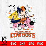 Oklahoma State Cowboys Minnie Mouse Dancing SVG DXF EPS PNG FILE, NCAA File Cut,Digital Download,Instant Download