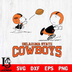 Oklahoma State Cowboys Peanuts play football SVG DXF EPS PNG FILE,Snoopy File Cut, NCAA Digital Download,Instant Download,Christmas Silhouette