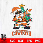 Oklahoma State Cowboys Santa Claus Ugly Christmas Svg dxf eps png pdf file,NCAA svg,Digital Download,Cricut file