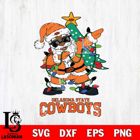 Oklahoma State Cowboys Santa Claus Ugly Christmas Svg dxf eps png pdf file,NCAA svg,Digital Download,Cricut file