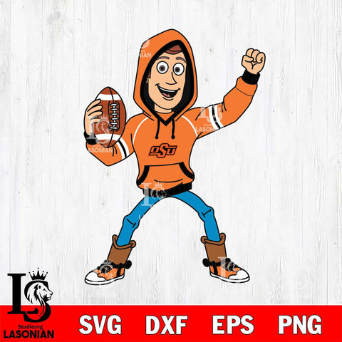 Oklahoma State Cowboys Toy Story Football Christmas File Cut, NCAA SVG DXF EPS PNG FILE, Digital Download , Criucut , Silhouette