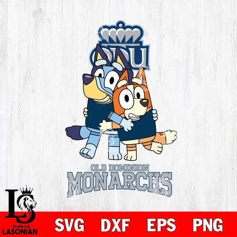 Old Dominion Monarchs Bluey & Bingo 3 Svg Eps Dxf Png File, NCAA svg, Digital Download, Instant Download