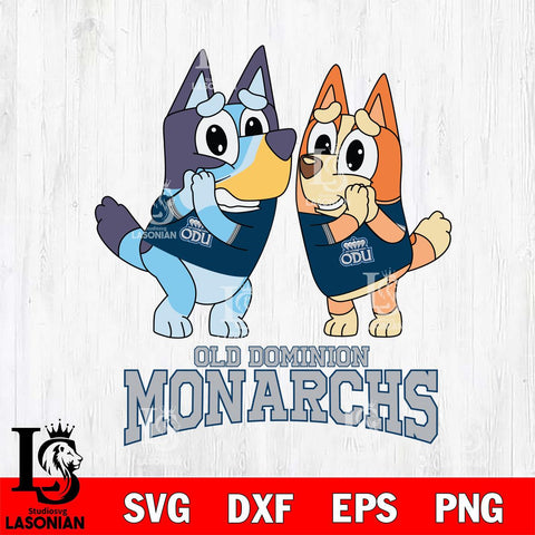 Old Dominion Monarchs Bluey & Bingo 5 Svg Eps Dxf Png File, NCAA svg, Digital Download, Instant Download