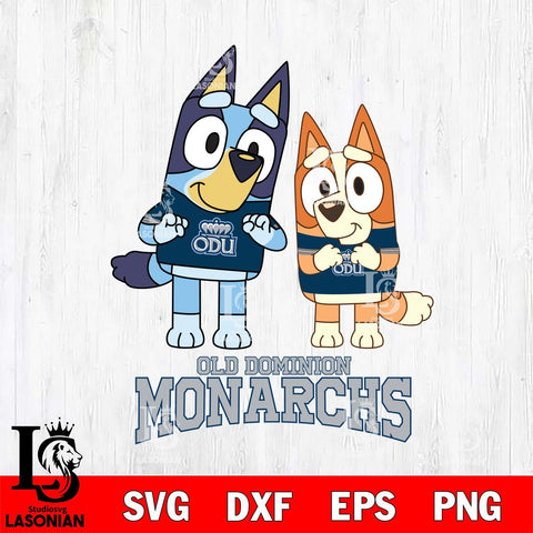Old Dominion Monarchs Bluey & Bingo 6 Svg Eps Dxf Png File, NCAA svg, Digital Download, Instant Download