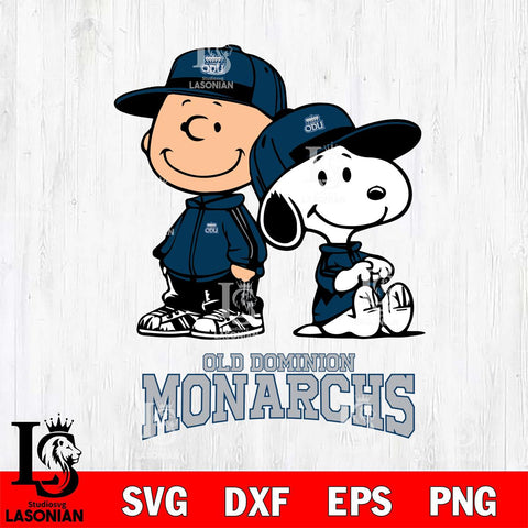 Old Dominion Monarchs Charlie Brown Snoopy Champions Svg Eps Dxf Png File, NCAA svg , Digital Download , Instant Download, Cricut File